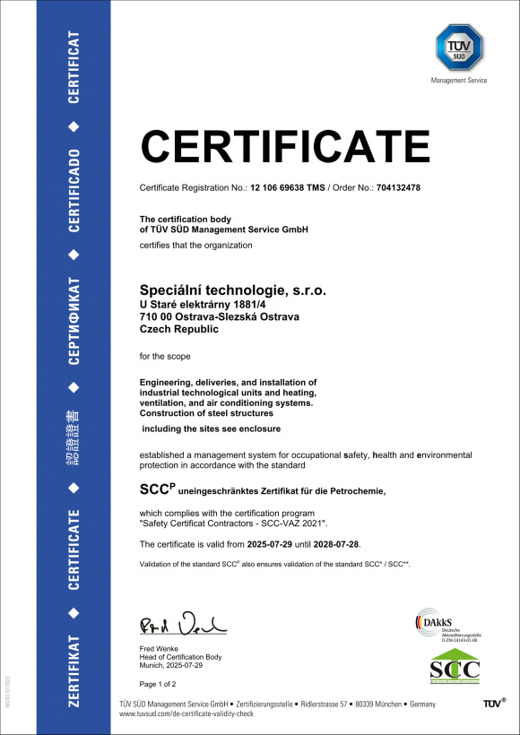 Certifikační audit SCC -P – VAZ 2021